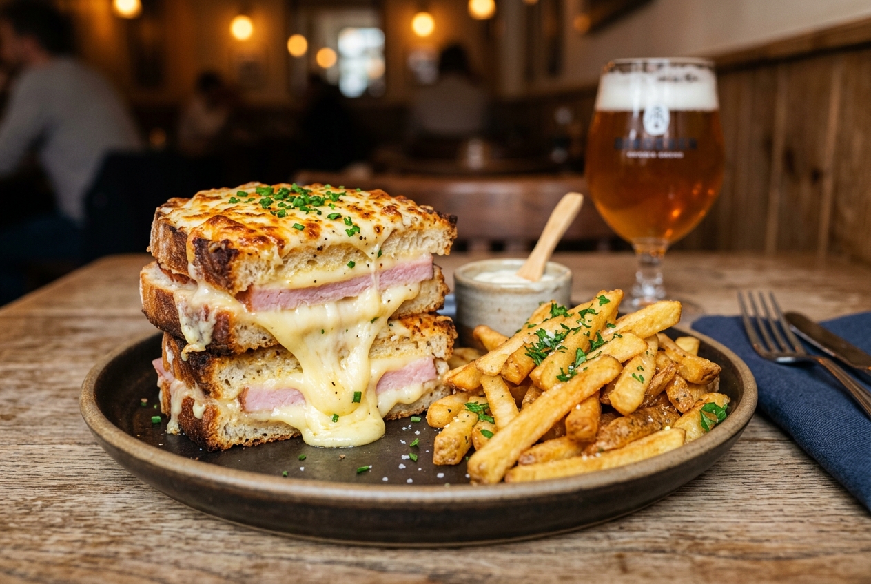 Croque monsieur Frites